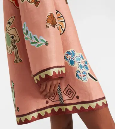 ALÉMAIS Alémais x LRNCE Laurence linen and silk minidress | Thumbnail 4