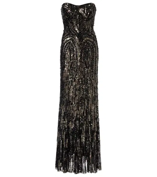 Jenny Packham Euphoria embellished bustier gown