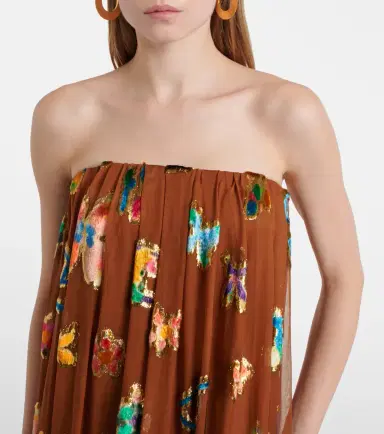 ALÉMAIS Alémais Silk-blend gown | Thumbnail 2