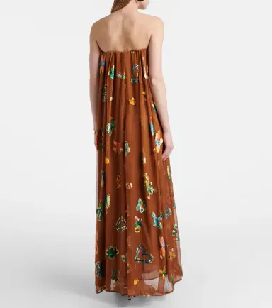 ALÉMAIS Alémais Silk-blend gown | Thumbnail 5