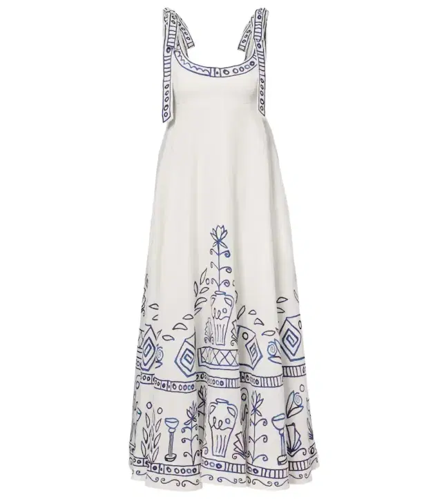 Alemais Alémais x LRNCE Leela printed linen maxi dress