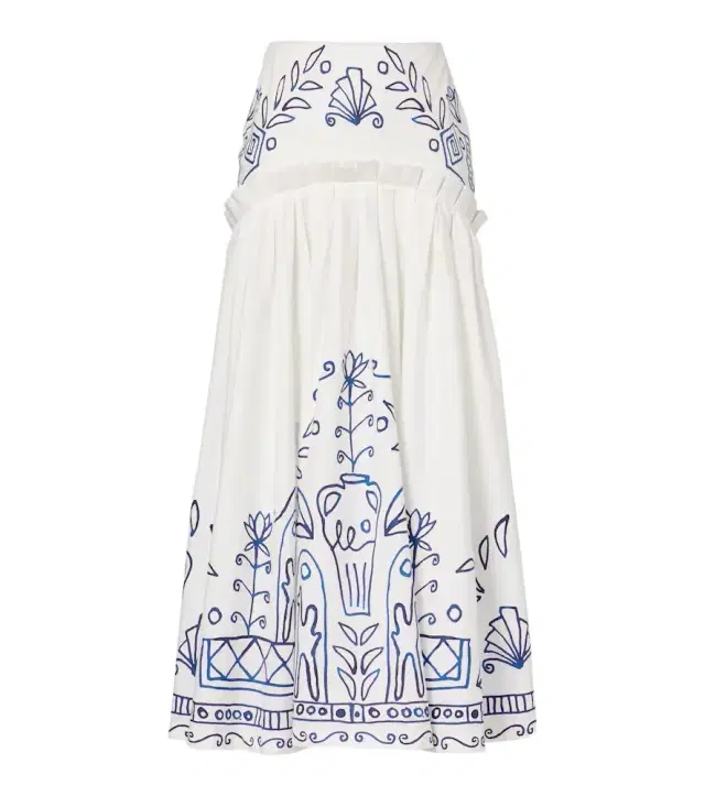 Alémais x LRNCE Leela printed cotton maxi skirt