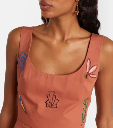 ALÉMAIS Alémais Dusty embroidered cotton minidress | Thumbnail 6 ALÉMAIS Alémais Dusty embroidered cotton minidress | Thumbnail 6