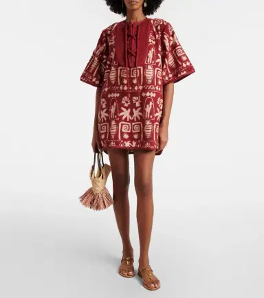 ALÉMAIS Alémais x LRNCE Maya cotton minidress | Thumbnail 5