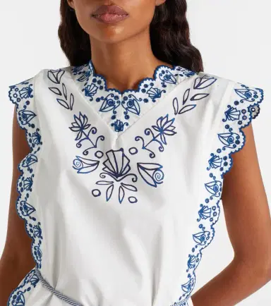 ALÉMAIS Alémais Leela embroidered cotton minidress | Thumbnail 4 ALÉMAIS Alémais Leela embroidered cotton minidress | Thumbnail 4