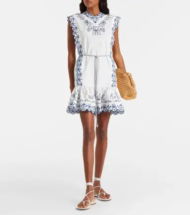 ALÉMAIS Alémais Leela embroidered cotton minidress | Thumbnail 5 ALÉMAIS Alémais Leela embroidered cotton minidress | Thumbnail 5