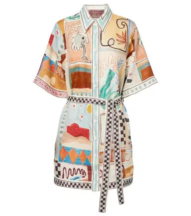 ALÉMAIS Alémais x LRNCE Michelle printed linen shirt dress | Thumbnail 1