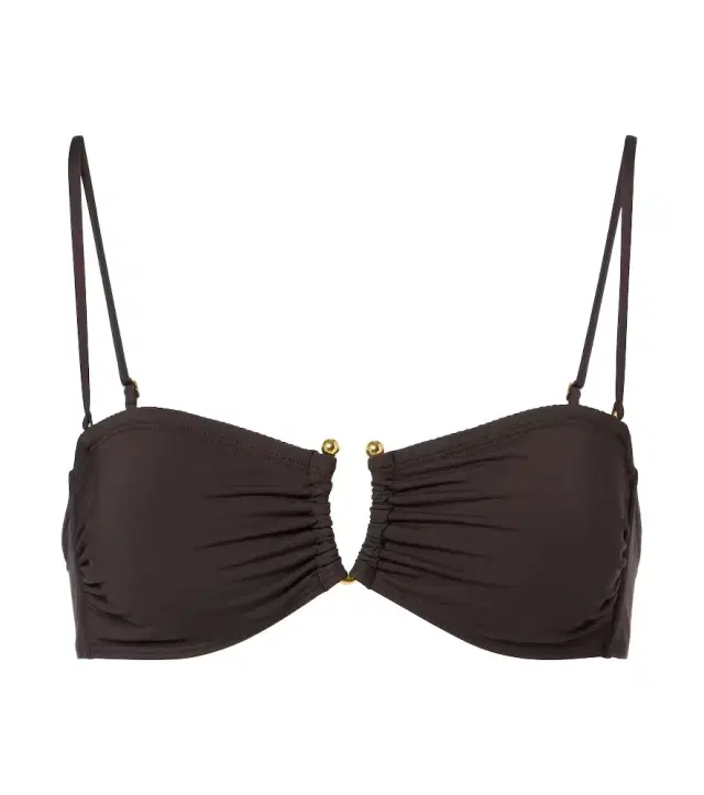 Gathered bikini top