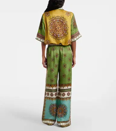 ALÉMAIS Alémais Contina jacquard palazzo pants | Thumbnail 4 ALÉMAIS Alémais Contina jacquard palazzo pants | Thumbnail 4