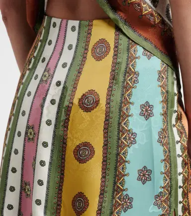 ALÉMAIS Alémais Contina printed jacquard maxi skirt | Thumbnail 2