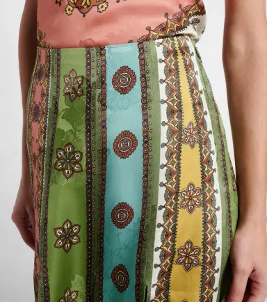 ALÉMAIS Alémais Contina printed jacquard maxi skirt | Thumbnail 4