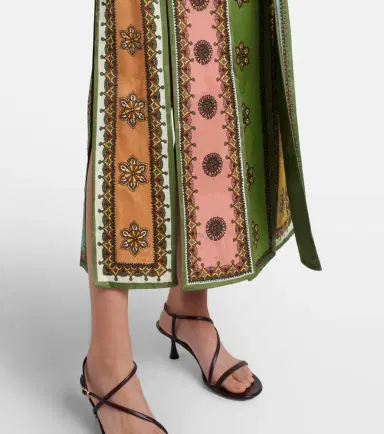 ALÉMAIS Alémais Contina printed jacquard maxi skirt | Thumbnail 6