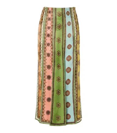 ALÉMAIS Alémais Contina printed jacquard maxi skirt | Thumbnail 1