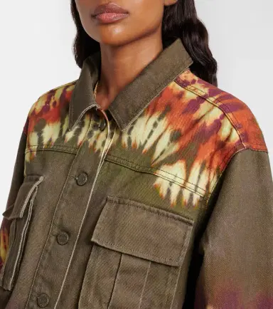 Alemais Alémais Marilyn dyed denim jacket | Thumbnail 2 Alemais Alémais Marilyn dyed denim jacket | Thumbnail 2