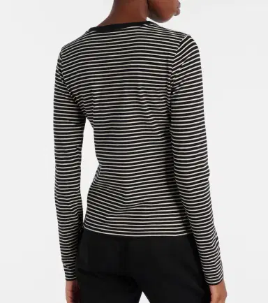 Nili Lotan Simone striped cotton jersey T-shirt | Thumbnail 3