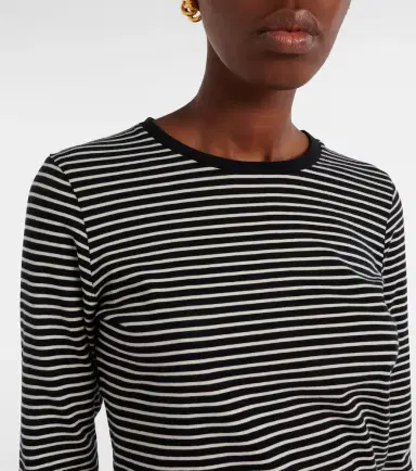 Nili Lotan Simone striped cotton jersey T-shirt | Thumbnail 5