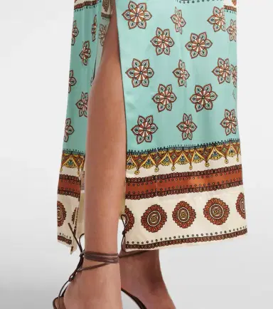 ALÉMAIS Alémais Contina silk maxi dress | Thumbnail 4