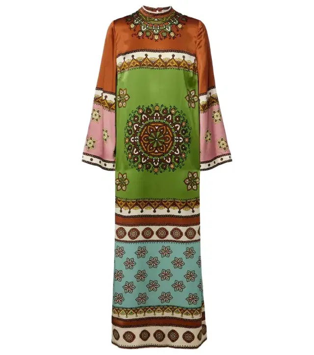 Alémais Contina silk maxi dress