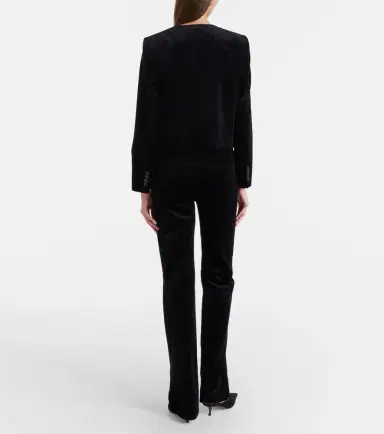 Nili Lotan Joan cotton velvet straight pants | Thumbnail 3