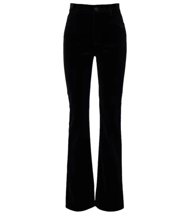 Joan cotton velvet straight pants