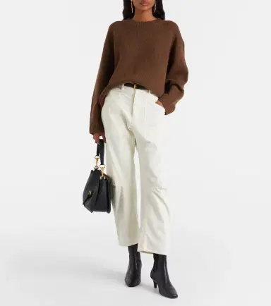 Nili Lotan Shon corduroy barrel-leg pants | Thumbnail 4