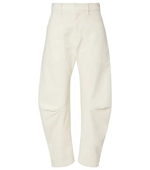 Shon corduroy barrel-leg pants