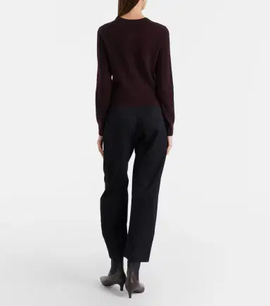Nili Lotan Shon virgin wool barrel-leg pants | Thumbnail 3 Nili Lotan Shon virgin wool barrel-leg pants | Thumbnail 3