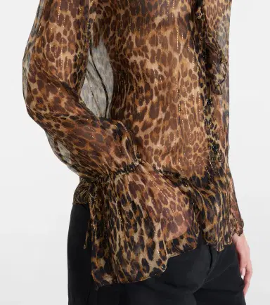 Nili Lotan Cecily leopard-print silk-blend blouse | Thumbnail 2