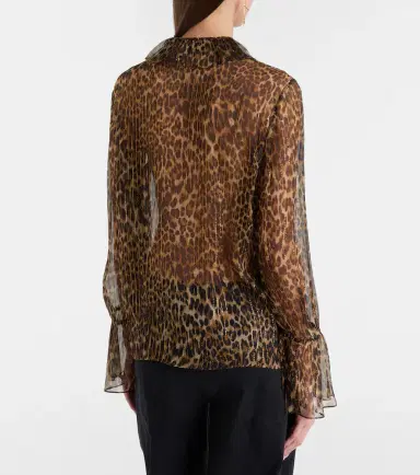 Nili Lotan Cecily leopard-print silk-blend blouse | Thumbnail 4
