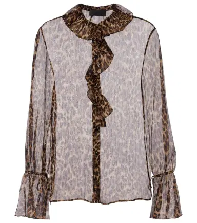 Nili Lotan Cecily leopard-print silk-blend blouse | Thumbnail 1