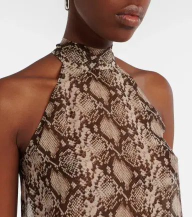 Nili Lotan Alla snake-print halterneck silk top | Thumbnail 5 Nili Lotan Alla snake-print halterneck silk top | Thumbnail 5