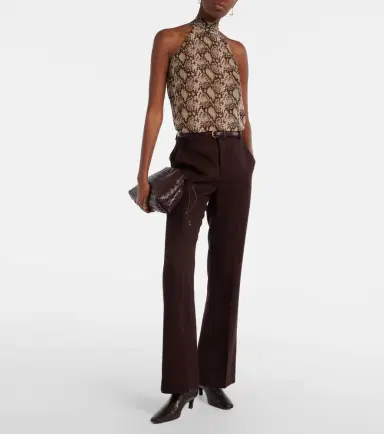 Nili Lotan Alla snake-print halterneck silk top | Thumbnail 6 Nili Lotan Alla snake-print halterneck silk top | Thumbnail 6