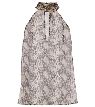 Nili Lotan Alla snake-print halterneck silk top | Thumbnail 1 Nili Lotan Alla snake-print halterneck silk top | Thumbnail 1