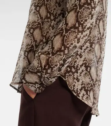 Nili Lotan Gaia snake-print silk shirt | Thumbnail 3