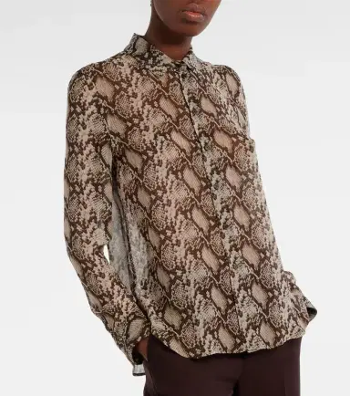 Nili Lotan Gaia snake-print silk shirt | Thumbnail 5