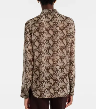 Nili Lotan Gaia snake-print silk shirt | Thumbnail 6