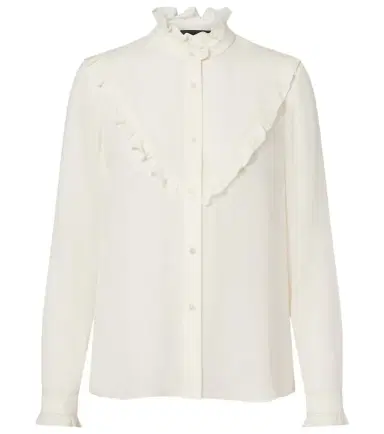 Nili Lotan Marcela ruffled silk shirt | Thumbnail 1