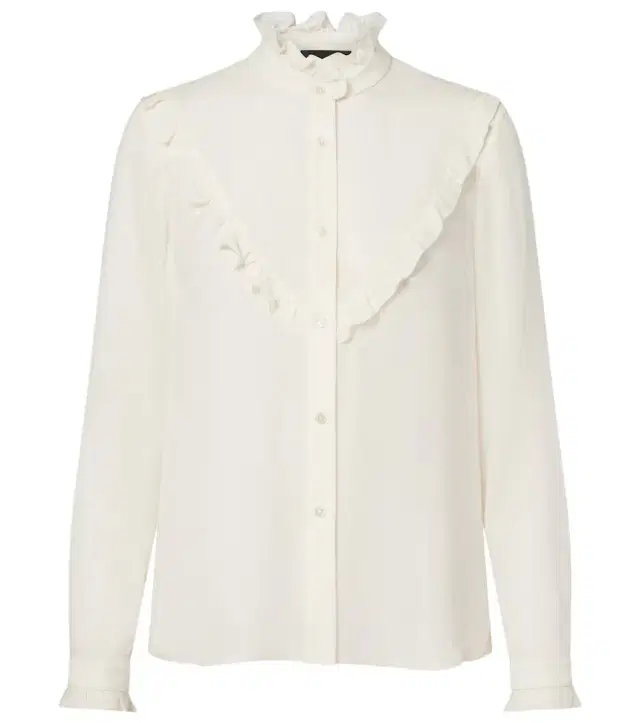 Marcela ruffled silk shirt