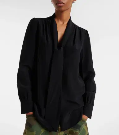 Nili Lotan Colt tie-neck silk blouse | Thumbnail 6