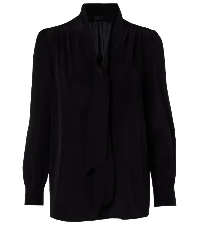 Colt tie-neck silk blouse
