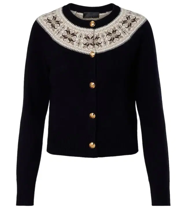 Josefa Fair Isle cashmere cardigan