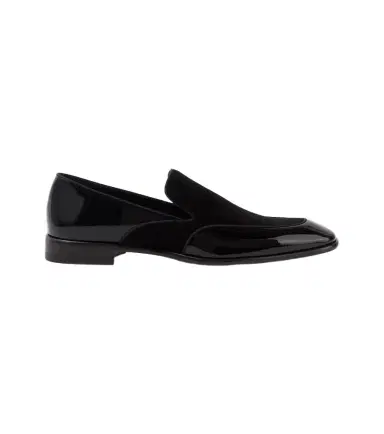 Christian Louboutin Yaki patent leather and suede loafers | Thumbnail 1 Christian Louboutin Yaki patent leather and suede loafers | Thumbnail 1