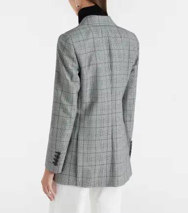 Nili Lotan Weston plaid virgin wool blazer | Thumbnail 5
