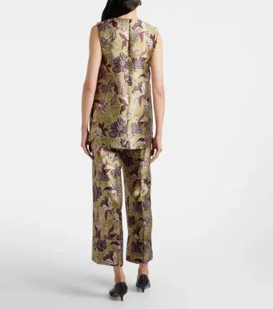 ALÉMAIS Alémais Citron floral cropped pants | Thumbnail 2 ALÉMAIS Alémais Citron floral cropped pants | Thumbnail 2