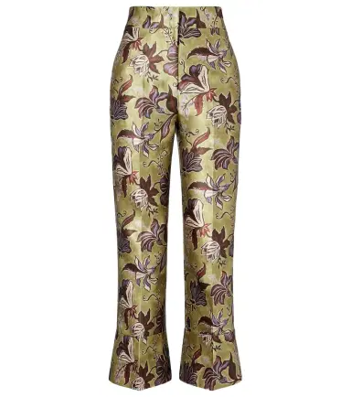 ALÉMAIS Alémais Citron floral cropped pants | Thumbnail 1 ALÉMAIS Alémais Citron floral cropped pants | Thumbnail 1
