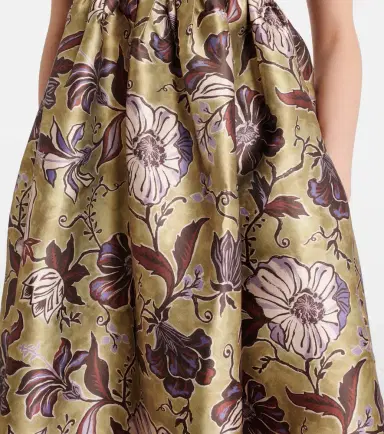 ALÉMAIS Alémais Citron floral midi dress | Thumbnail 4 ALÉMAIS Alémais Citron floral midi dress | Thumbnail 4