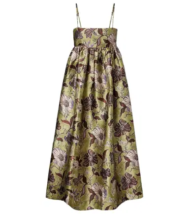 ALÉMAIS Alémais Citron floral midi dress | Thumbnail 1 ALÉMAIS Alémais Citron floral midi dress | Thumbnail 1