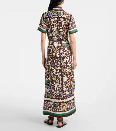 ALÉMAIS Alémais Maroc printed linen shirt dress | Thumbnail 4