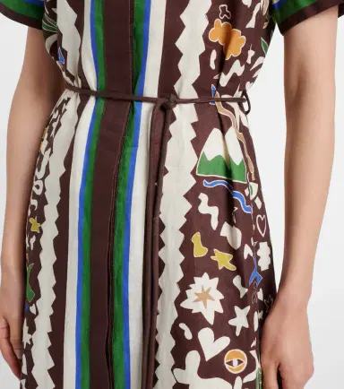 ALÉMAIS Alémais Maroc printed linen shirt dress | Thumbnail 5