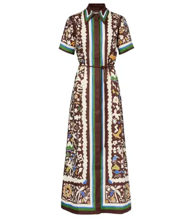 ALÉMAIS Alémais Maroc printed linen shirt dress | Thumbnail 1